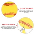 thumbnail image 4 of Miangastore 12 Sets Keychain Accessories with Yellow Baseball Key Rings for Sports Gifts, 4 of 8