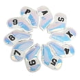 thumbnail image 3 of Enqiretly Housses de Protection 10Pcs avec Numéro de Broderie pour Fers de Golf Blanc 9x19cm 1Set, 3 of 6