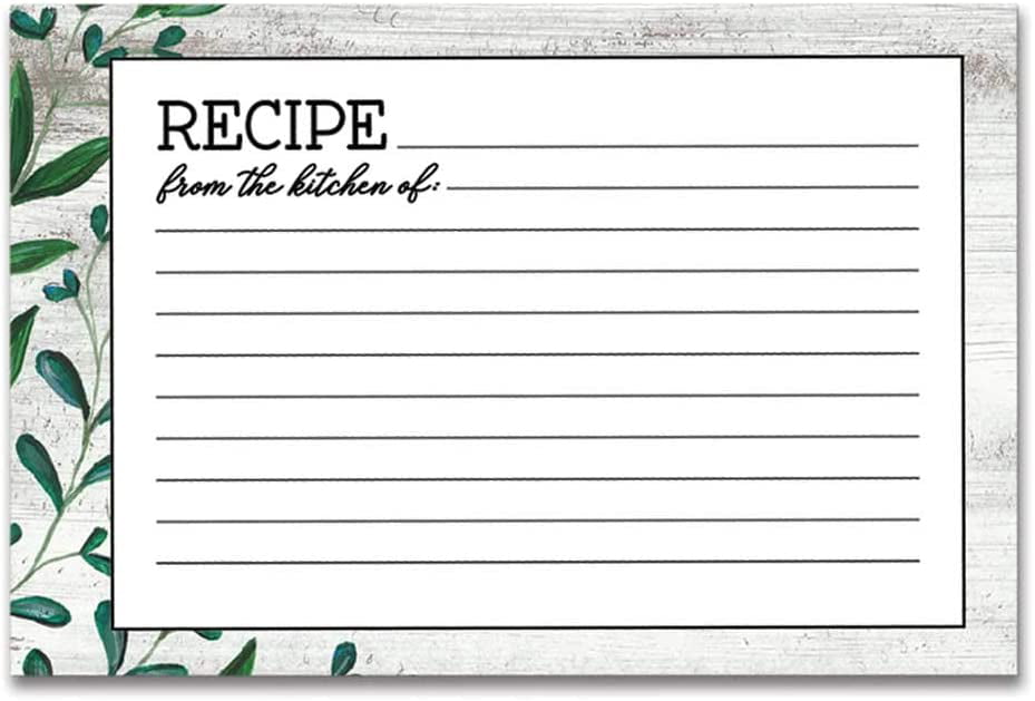 Cook With Love Brownlow Gifts 4 x 6 Lined Recipe Cards 36-Count 