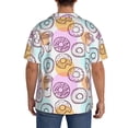 thumbnail image 3 of Fuzoiu Donuts and Coffee Print Men's Casual Short,Men's Short Sleeve Shirt,Mens Casual Button Down Shirts,Cuban Collar Summer Shirt for Beach, Vacation, and Outdoor Activities-3X-Large, 3 of 5