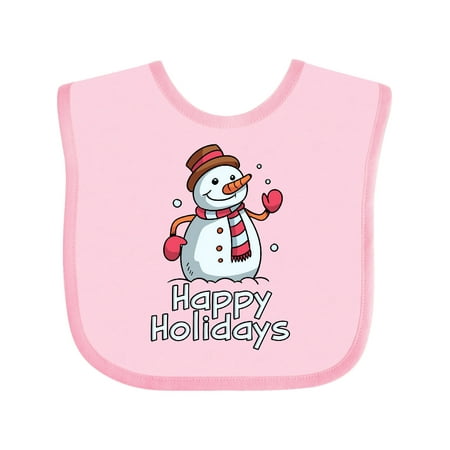 

Inktastic Happy Holidays Gift Baby Boy or Baby Girl Bib