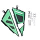 thumbnail image 3 of Protector de Panel de cubiertas de marco lateral de motocicleta, 2 uds., apto para Kawasaki Ninja 650/Z650 2017-2019, color verde, 3 of 14