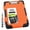 Orange With Black Corner-13.58" x 9.87" x 1.46", variant on Toughest Clipboard With Storage Internal Pen Pouch Included Letter/ A4 Size Shockproof Heavy Duty Plastic Clip Boards 8.5x11" High Capacity Clipboards Box Case For Contractor Trucker Driver
