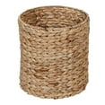 thumbnail image 6 of Honey-Can-Do Water Hyacinth Wicker Laundry Hamper and Bath Storage Basket Set of 7, Natural/White, 6 of 12