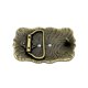 thumbnail image 3 of Bota vaquera con hebilla y diseño floral, metal envejecido, 3 of 3