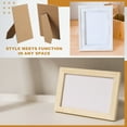 thumbnail image 6 of Uxcell Easel Back, Picture Frame Back Stand Replacement Frame Board for 11.7" DIY Photo Board Art 4 Pcs & Natural Wood, 6 of 7