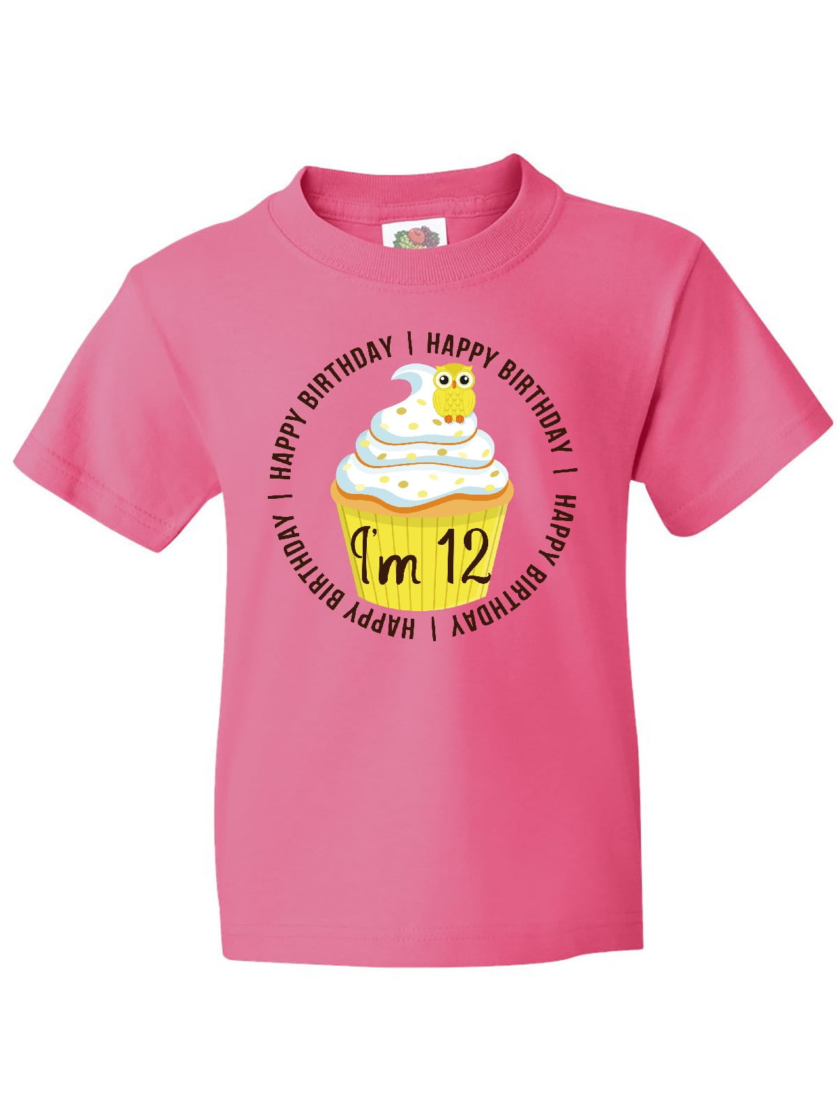 Inktastic 12th Birthday Cupcake Youth T-Shirt - Walmart.com