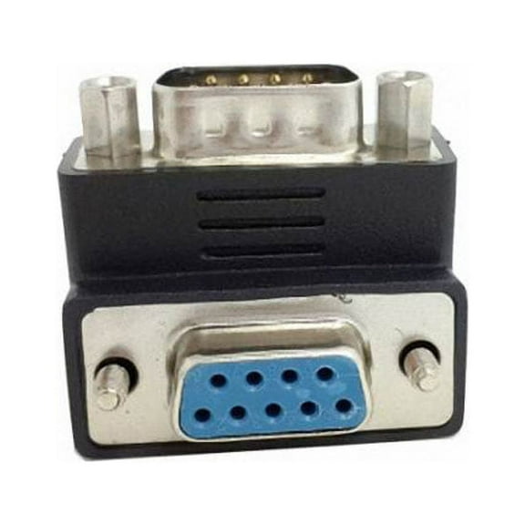 Chenyang CY D-Sub RS232 9Pin Male to Female Down Angled 90 Degree Extension Adapter Adapter