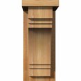thumbnail image 2 of 6"W x 10"D x 14"H Pescadero Rough Sawn Corbel w/Backplate, Western Red Cedar, 2 of 9