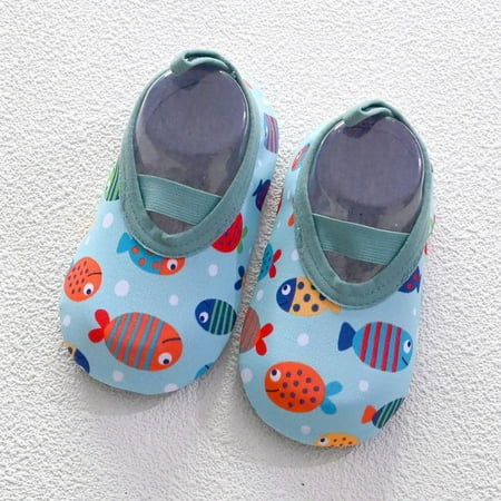 

Leutsin Baby Kids Boys Girls Prints Cartoon The Floor Socks Barefoot Socks Non-Slip Shoes