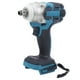 thumbnail image 1 of Llave de impacto sin escobillas de 21 V con mango antideslizante y torsión grande, recargable para batería Makita, 1 of 15