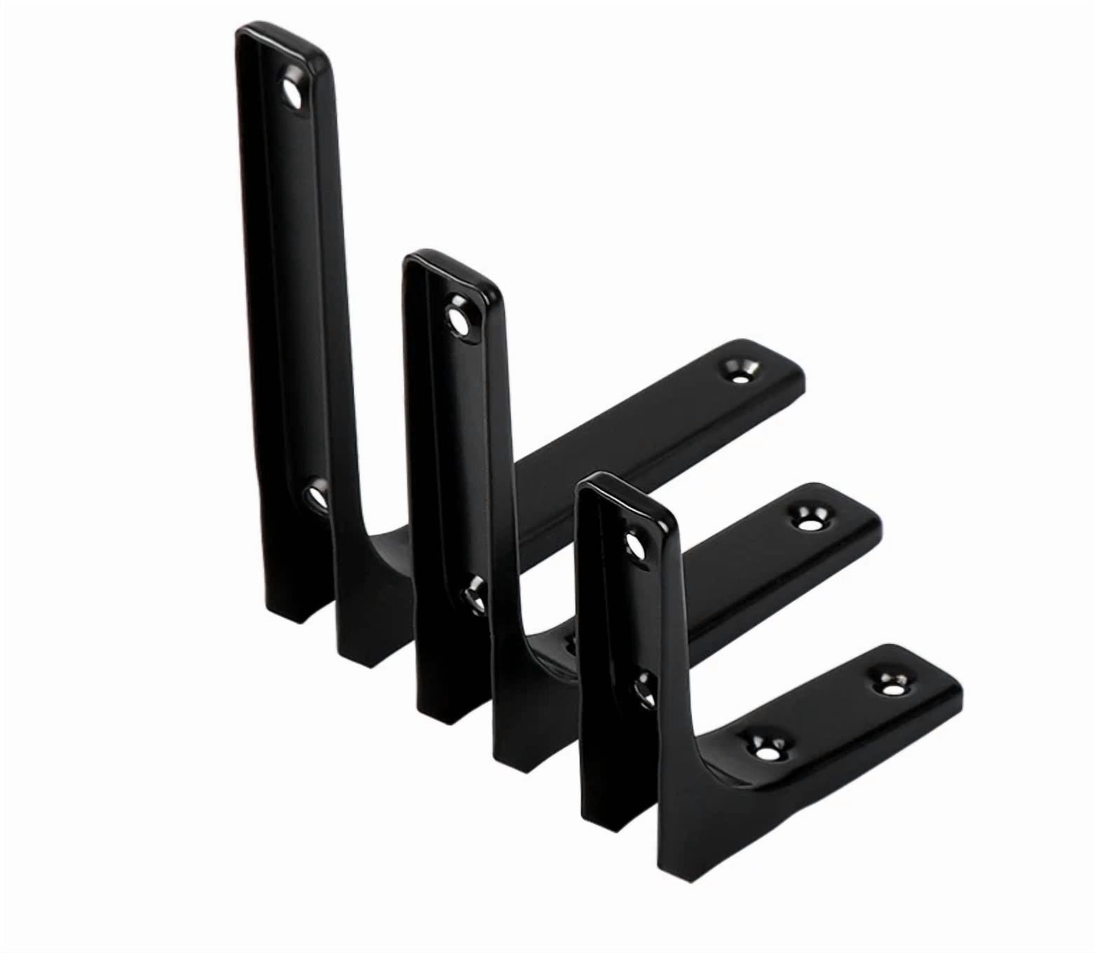 4Pcs 4Inch Stainless Steel Shelf Bracket Wall L-Shaped Fixed Hardware Bracket