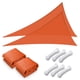 thumbnail image 1 of Yescom 2 Pack 25FT Triangle Sun Shade Sail Canopy UV Block Commercial Carpark Pool Camping Beach Outdoor Bright Orange, 1 of 10