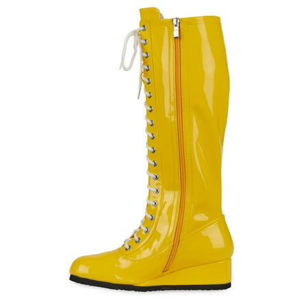 wrestling shoes yellow