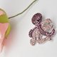 thumbnail image 4 of Broche de broche de vestido de de imitación de cristal de pulpo manchado esmaltado Zulema Broches, 4 of 7