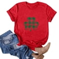thumbnail image 2 of QIPOPIQ T-Shirts à Manches Courtes pour Femmes à Col Rond T-Shirts de la Saint-Patrick Tunique Shamrock T-Shirt T-Shirt Vert T-Shirts de la Saint-Patrick Hauts T-Shirt T-Shirts de Fête T-Shirts Graphiques Aubaines, 2 of 4