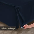 thumbnail image 5 of SGI Bedding 14 Inch Pleated Bed Skirt | Microfiber Bed Skirt | Fade Resistant, Wrinkle Free, Anti-static, Decorative, Extra Storage Space, Clutter-Free | Twin, Navy Blue, 5 of 8