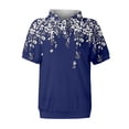 thumbnail image 3 of NAMTYQX Short Sleeve Shirts for Women Soft Casual Short Sleeve Lapel Lounge Womens Golf Polo Shirts Dark Blue Size M, 3 of 5