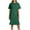 Green, variant on Maean Womens Plus Size Tshirt Dress Short Sleeve Crew Neck Summer Causal Ruched Midi Dresses M-3XL