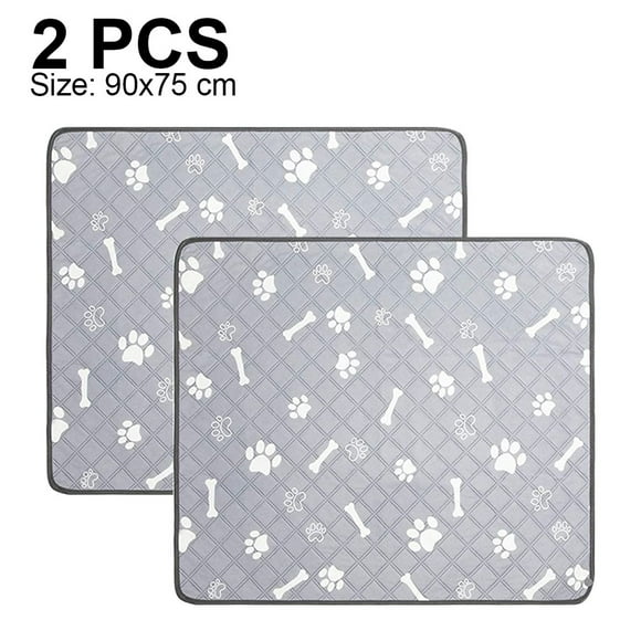 2-Pack Washable Dog Pee Pad Reusable Waterproof Pee Pad for Dogs Training Pads Puppy Mat Whelping Pad