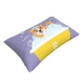 thumbnail image 3 of Haiem Pillowcase for Hair and Skin Queen - Corgi Washing in Bathtub Printed Soft Pillowcase with Envelope Closure-16"x24", 3 of 9