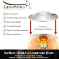 thumbnail image 2 of Outdoor Patio Heater Reflector Shield, Upgraded Aluminum Heat Reflector Top Replacement Parts Top Dome for Propane Outdoor Heaters, 33" Diameter Round 3-Hole Mount, 2 of 7