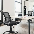 thumbnail image 5 of Lacoo Mid-Back Office Desk Chair Ergonomic Mesh Task Chair with Lumbar Support Set of 2, Black, 5 of 8