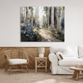 thumbnail image 3 of Stupell Industries Farmhouse Blue Birch Sunlit Forest Canvas Art, 48 x 36, by Franklyn Gregory, 3 of 8