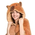 thumbnail image 3 of Manta portátil con capucha CozziPals Capybara para mujeres adultas, 3 of 6