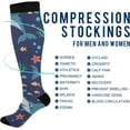 thumbnail image 4 of Coolnut Shark Compression Socks for Men & Women 1 Pack, Knee High Stockings for Running, Sport, Hiking & Travel, 4 of 6