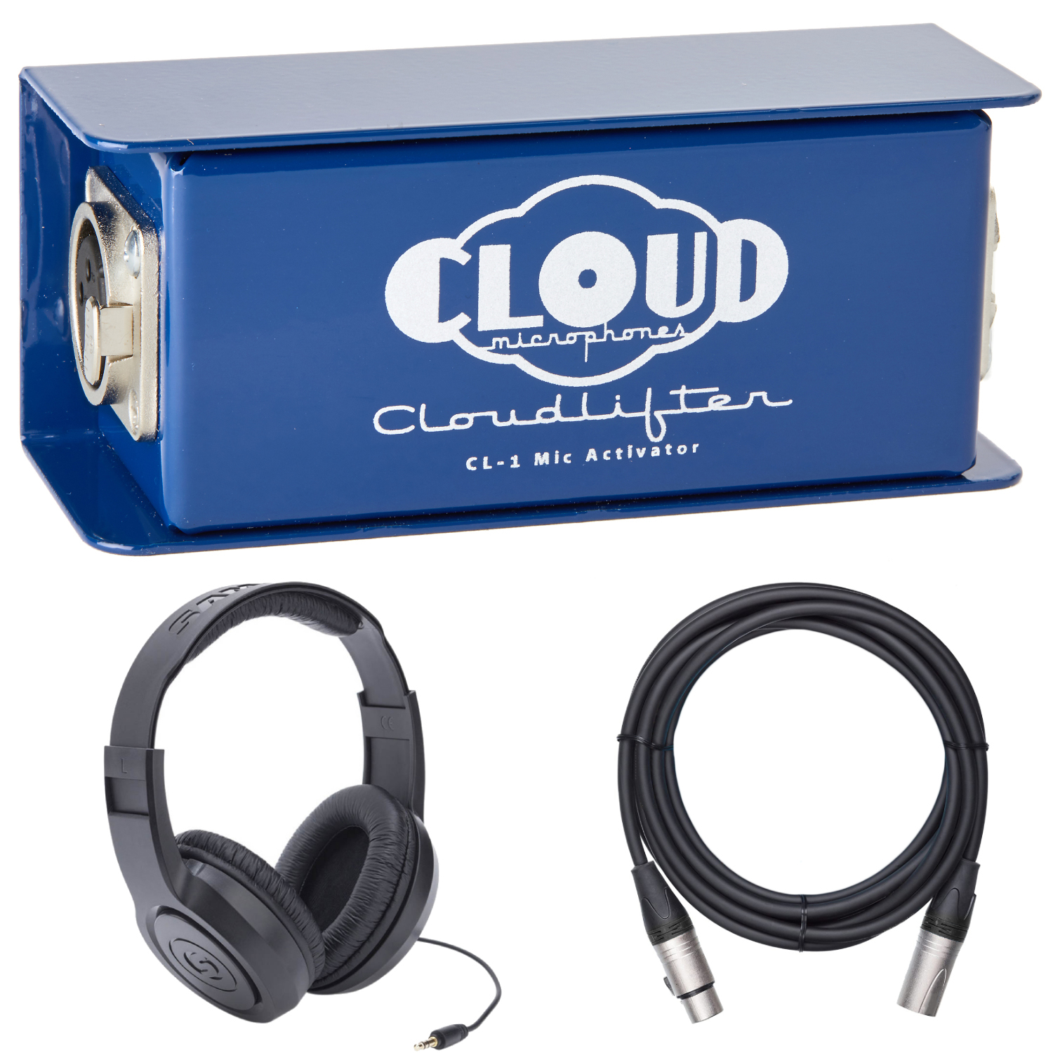 Cloud Microphones Cloudlifter 1-Channel Mic Activator with Samson Over-Ear  Stereo Headphones and XLR Mic Cable - Walmart.com