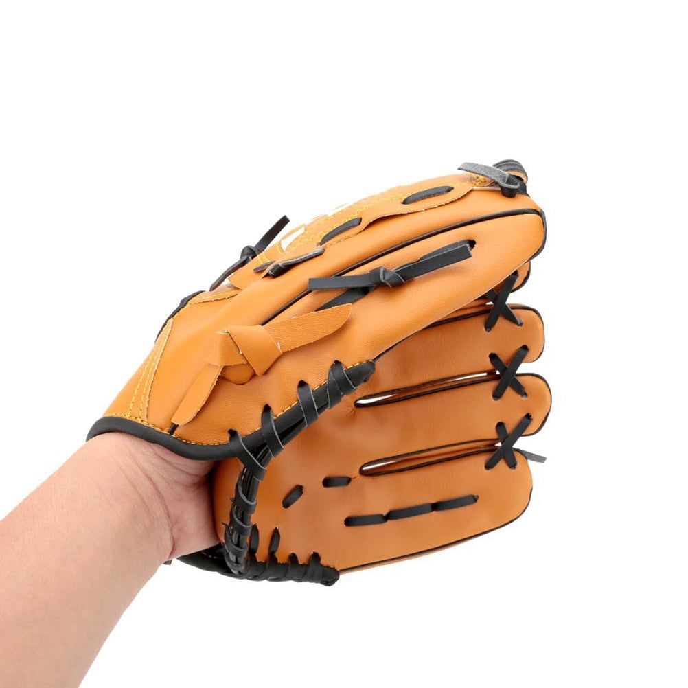 11.5-inch Soft baseball, Outgeek Softball Baseball Left Hand Glove for Outdoor Team Sports (Yellow) by Outgeek