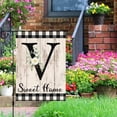 thumbnail image 5 of VOCHIC Monogram Letter V Initial Garden Flag 12x18 Welcome Initial Family Last Name Personalized Sweet Home Flag Outdoor Decoration (ONLY FLAG), 5 of 6