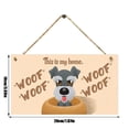 thumbnail image 2 of Wooden Sign Dog Tag Rectangular Wood Decoration Pet Slogan Pendant Decoration, 2 of 7