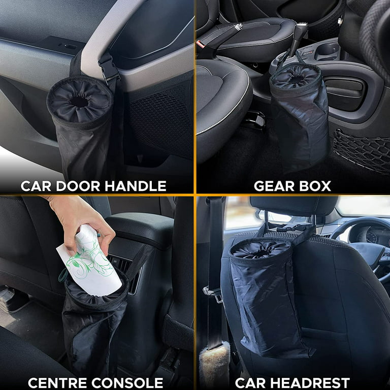 Trash can for car Waste Bin Leak Proof Garbage Bag travelling camp – EcoNour