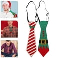 thumbnail image 2 of 2 corbatas navideñas de fieltro, divertidas y originales, con diseño de elfo. Ideales para fiestas de Año Nuevo, invierno y otras celebraciones navideñas., 2 of 7