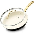 thumbnail image 1 of Nonstick Frying Pan with Lid, 10" Skillet, Ceramic Pan, Induction Compatible, Stay Cool Handle, Dishwasher Safe, Stain-Resistant, Professional Home Cookware, 1 of 2