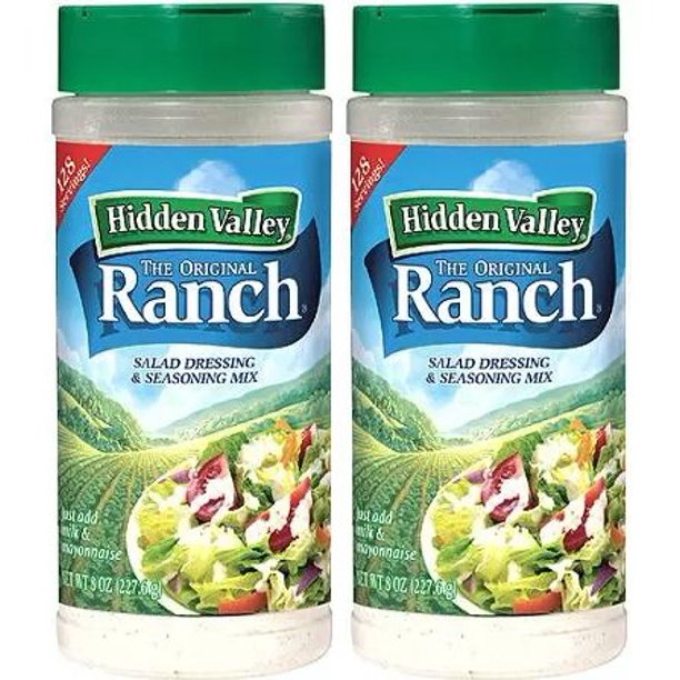 Hidden Valley Original Ranch Seasoning and Salad Dressing Mix, Two 8