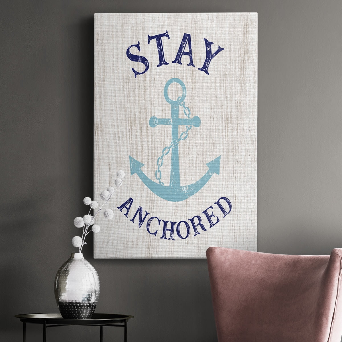 Stay Anchored Premium Gallery Wrapped Canvas - Ready to Hang