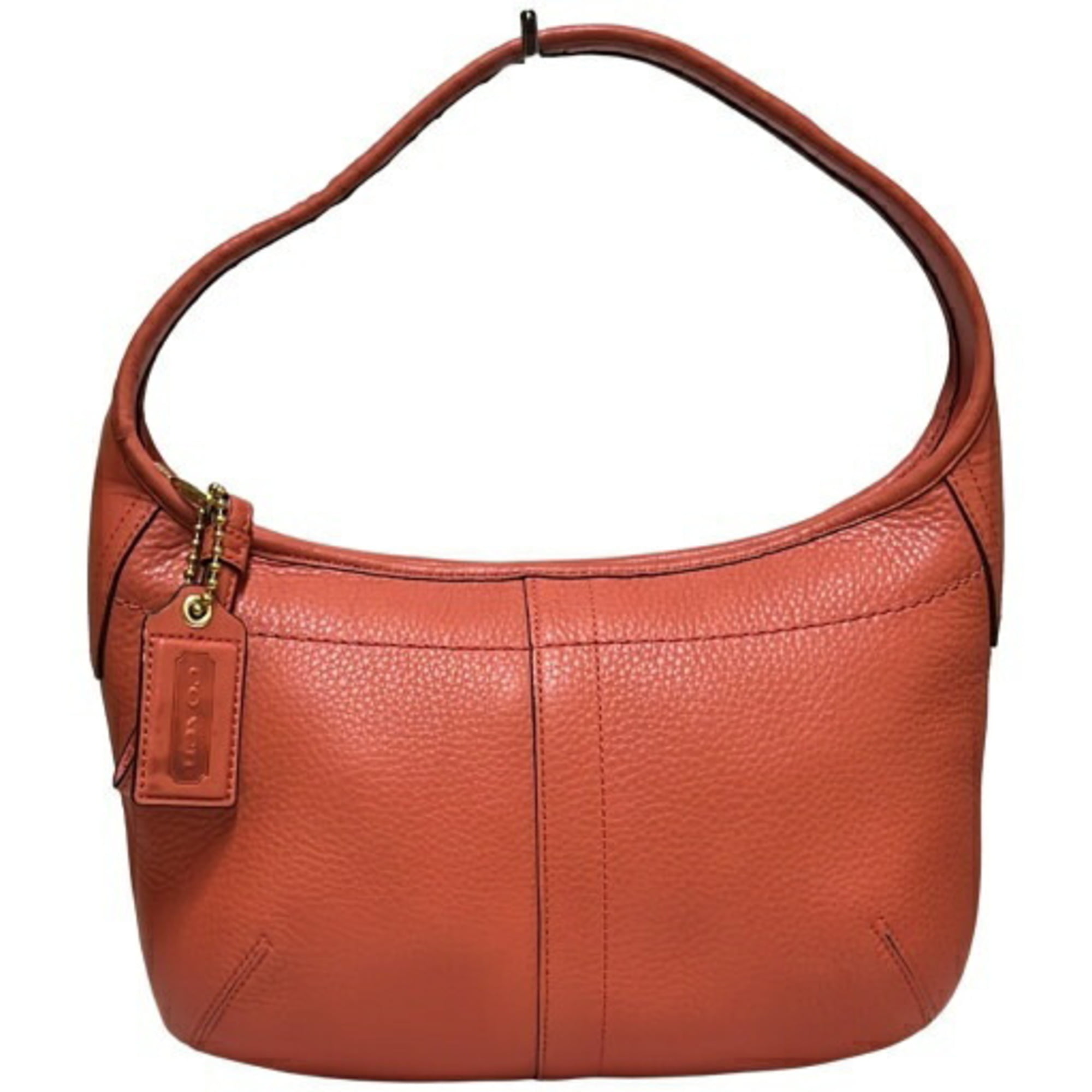 【美品】Coach Pink Salmon Hobo Shoulder Bag Pre-Owned COACH Hobo Shoulder Bag, All Leather, 11611, Salmon Pink