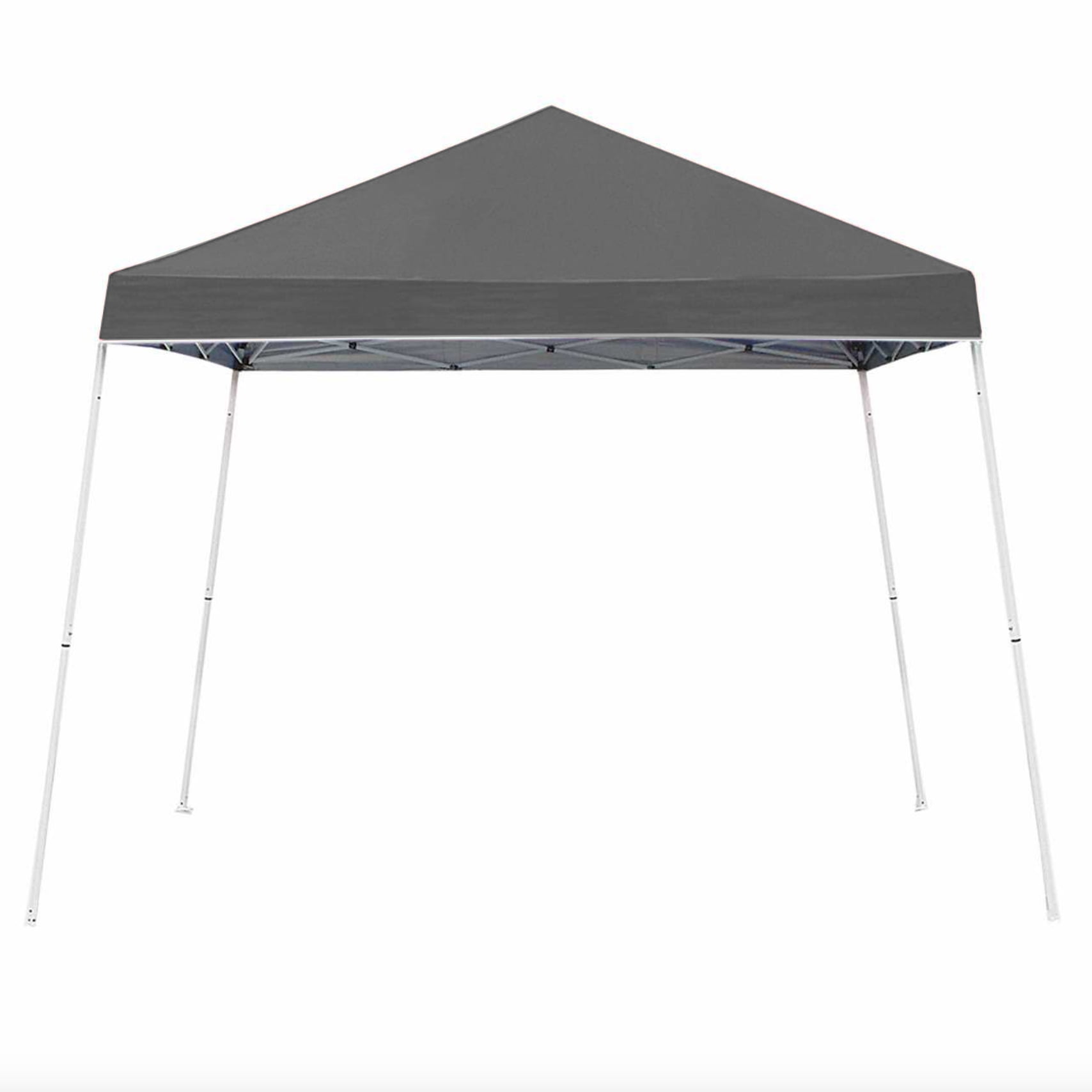 ZShade 10 x 10 Foot Angled Leg Instant Shade Canopy Tent Shelter, Grey