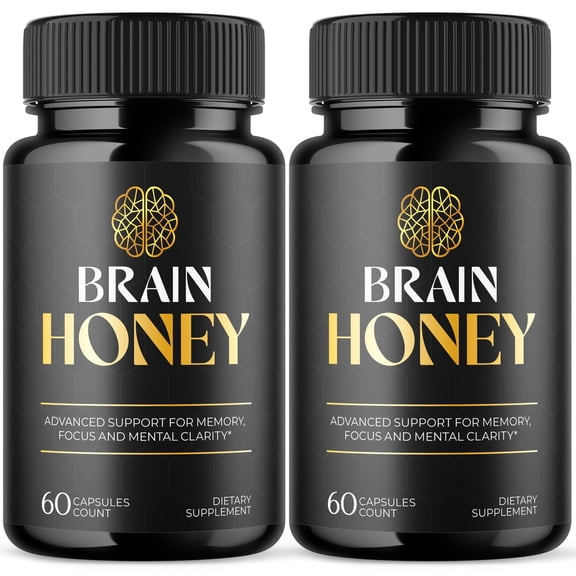 Brain Honey Advanced Formula Brain Support Pills Maximum Strength Supplement BrainHoney 120 Capsules