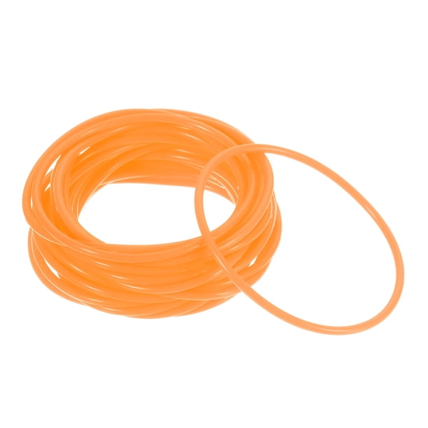 Pulseras de gel de silicona Uxcell de los años 80, pulseras brillantes, bandas de neón, pulsera de muñeca naranja, paquete de 60