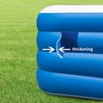 thumbnail image 5 of Large Blue Inflatable Swimming Pool - Durable Family Pool Measuring 120.08*67.72*25.59 Inches for All Ages - Perfect for Outdoor Summer Water Parties in Your Backyard or Garden, 5 of 6