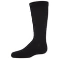 thumbnail image 3 of MeMoi Boys' 3 Pair Pack Flat Crew Socks - Boys - Male, 7-8, Black, 3 of 7