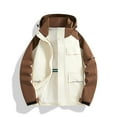thumbnail image 2 of FAHUOMU Men's Full Zipper Hooded Jacket Casual Color Block Drawstring Coats Tops Fashion Outdoor Long Sleeve Outerwear Coats, 2 of 4