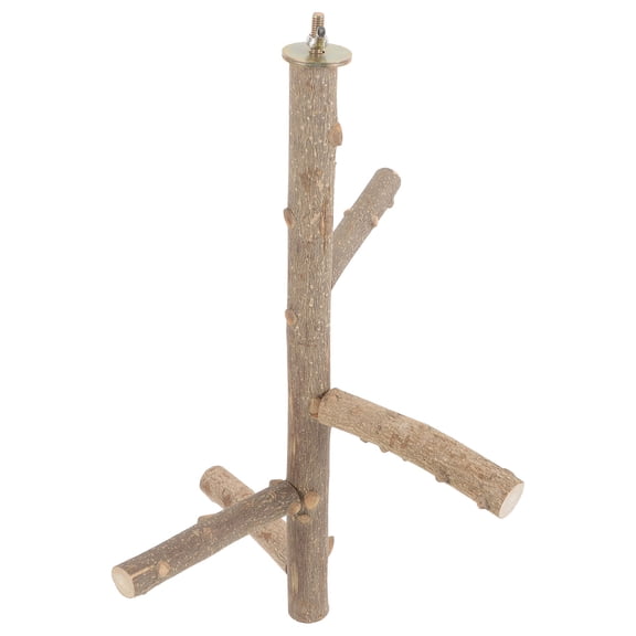 Baluue Bird Cage Perch Stick Natural Wood Perches 1Pcs