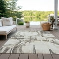 thumbnail image 6 of Addison Rugs Chantille Indoor/Outdoor Transitional Geometric Ivory Washable Rectangle Rug, 5' x 7'6", 6 of 6