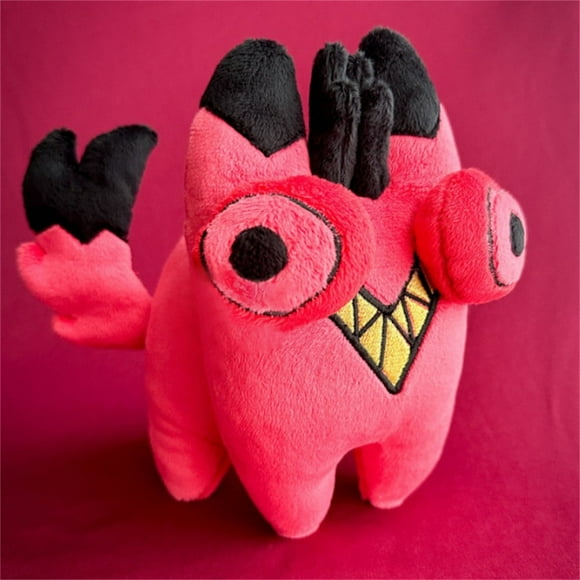 JIASEN Hazbin Hotel Peluche, 10 Po Hazbin Hotel Jouets en Peluche de Jeu pour Animaux de Compagnie Offrent aux Fans et aux Amis une Peluche d'Animal en Peluche Adorable, Poupée en Peluche, Cadeaux