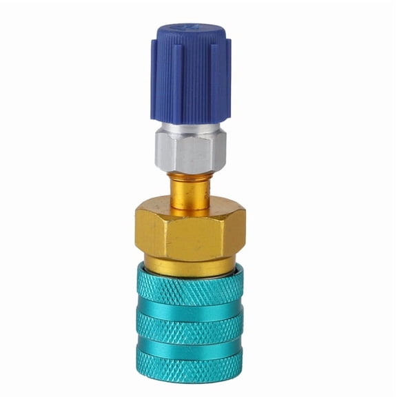 R1234YF to R134A Low Side Auto Car Quick Coupler Connector Brass Adapters A/C Refrigerant Fluorinated Liquid Connector